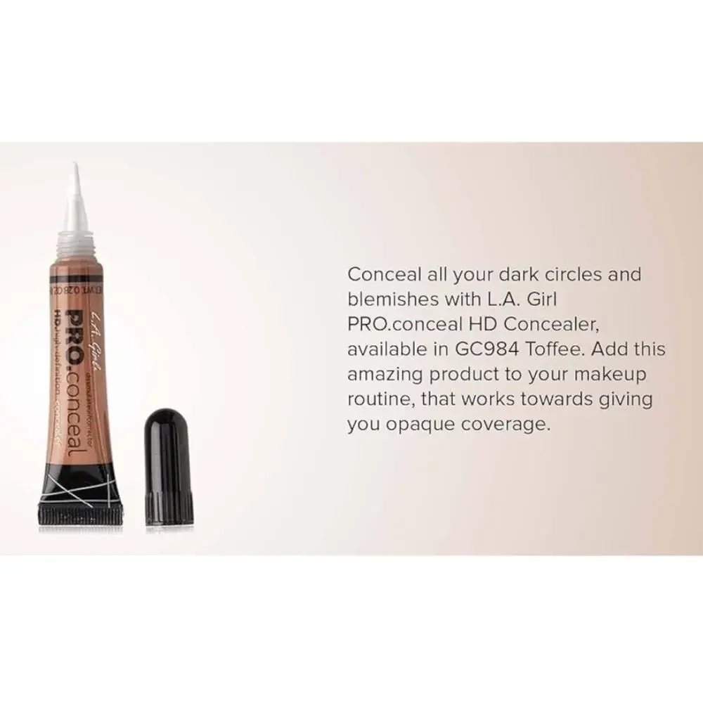 NEW L.A. Girls Pro Conceal High-Definition CONCEALER Creamy Beige GC973 Tube